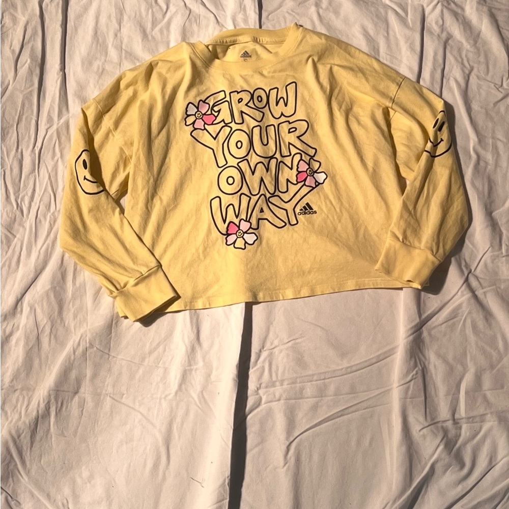 Adidas Cream Graphic Tee